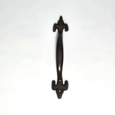 มือจับประตูทองเหลืองแท้ สีรมดำ C053A