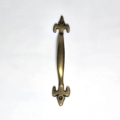 มือจับประตูทองเหลืองแท้ สีรมดำมันปู C053