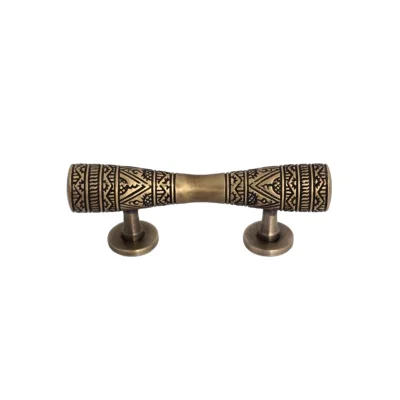 มือจับประตูทองเหลืองแท้ ทรงกระบอง CH18S