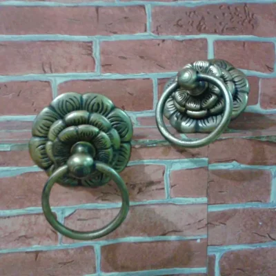 มือดึงประตูทองเหลืองแบบมีห่วง