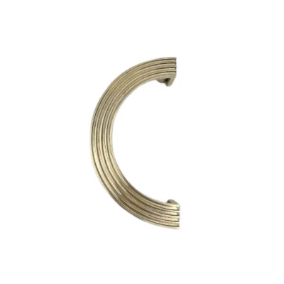 มือจับประตูทองเหลืองแท้ สีทองด้าน งานเซาะร่อง ACMR-46E