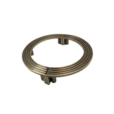 มือจับประตูทองเหลืองแท้ สีทองด้าน งานเซาะร่อง ACMR-46G