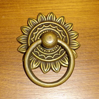 มือจับตู้ทองเหลืองแบบมีห่วง