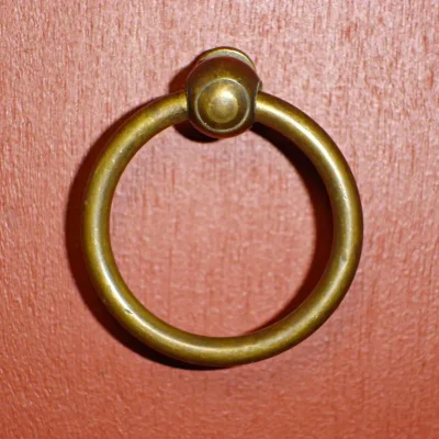 มือดึงบานตู้ทองเหลืองแบบมีห่วง