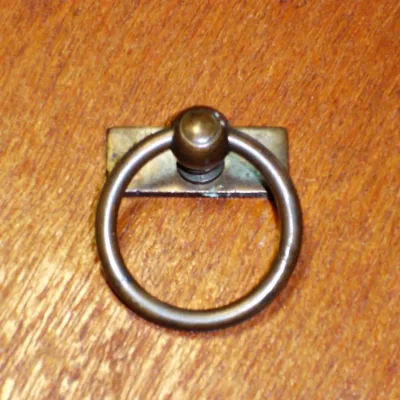 มือดึงบานตู้ทองเหลืองแบบมีห่วง