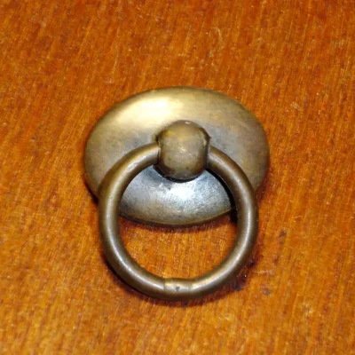 มือดึงบานตู้ทองเหลืองแบบมีห่วง