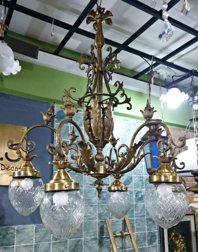 โคมไฟห้อยเพดาน ทองเหลือง