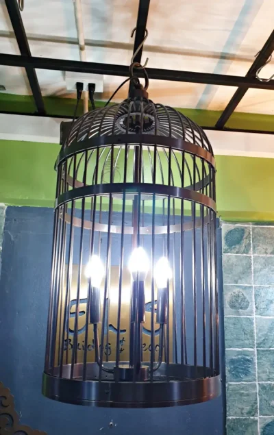 โคมไฟกรงนก ทองเหลือง