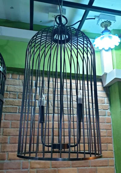 โคมไฟกรงนก ทองเหลือง