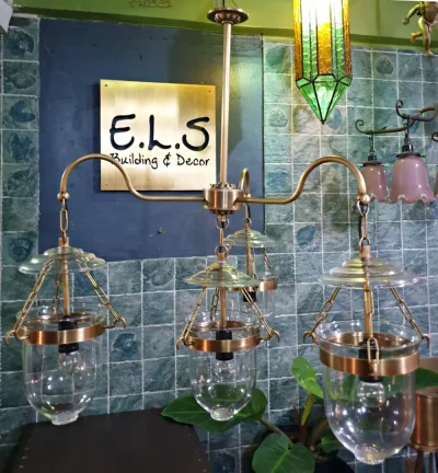 โคมไฟห้อยเพดาน ทองเหลือง