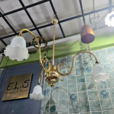 โคมไฟห้อยเพดาน ทองเหลือง