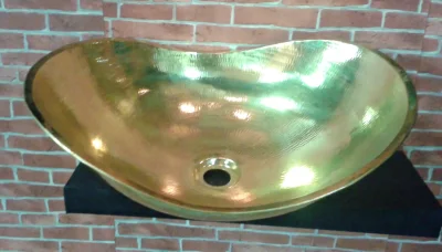 อ่างล้างหน้าทองเหลือง