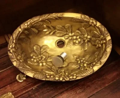 อ่างล้างหน้าทองเหลือง