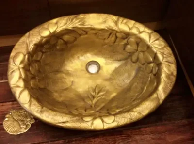 อ่างล้างหน้าทองเหลือง