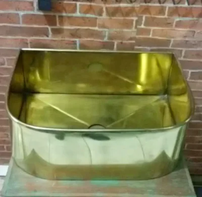 อ่างล้างหน้าทองเหลือง