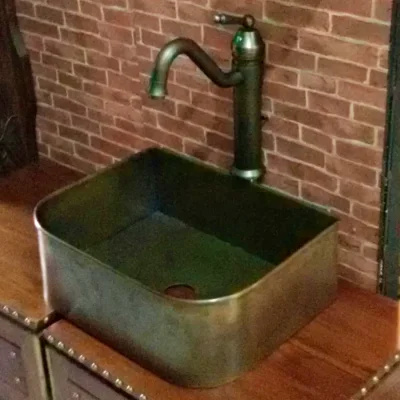 อ่างล้างหน้าทองเหลือง