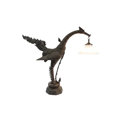 Brass swan Lamp