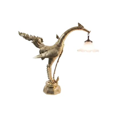 Brass swan Lamp