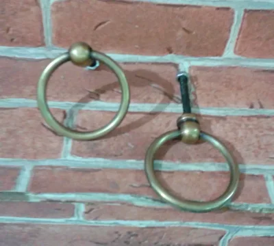 มือดึงทองเหลืองแบบมีห่วง