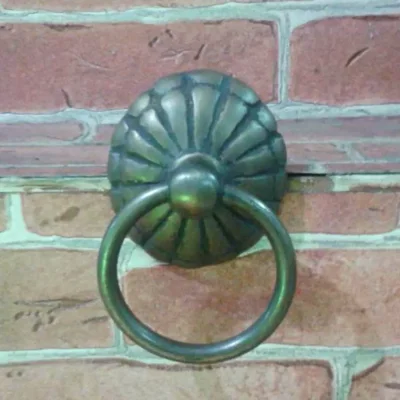 มือดึงบานตู้ทองเหลืองแบบมีห่วง