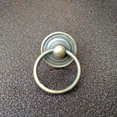 มือดึงบานตู้ทองเหลืองแบบมีห่วง