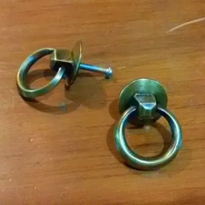 มือดึงทองเหลืองแบบมีห่วง