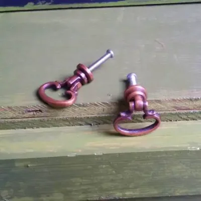 มือดึงทองเหลืองแบบมีห่วง