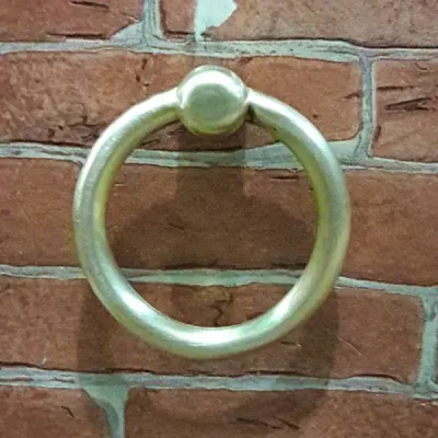 มือดึงทองเหลืองแบบมีห่วง