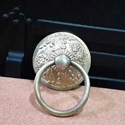 มือดึงบานตู้ทองเหลืองแบบมีห่วง