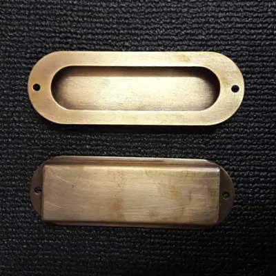 มือจับบานตู้ทองเหลืองแบบฝัง