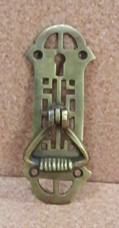 มือดึงบานตู้ทองเหลืองแบบห้อย