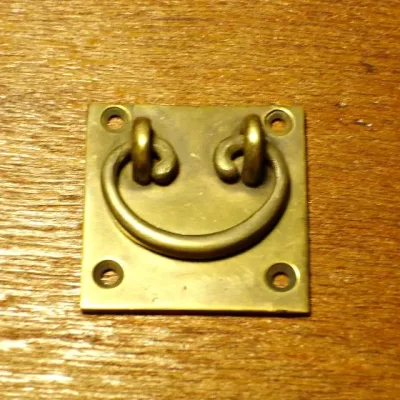 มือดึงบานตู้ทองเหลืองแบบมีห่วง