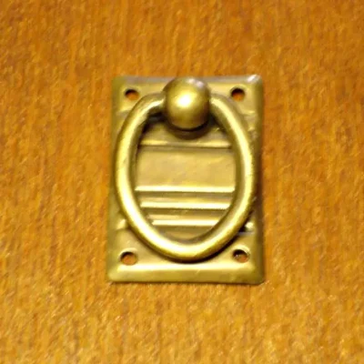 มือดึงบานตู้ทองเหลืองแบบมีห่วง