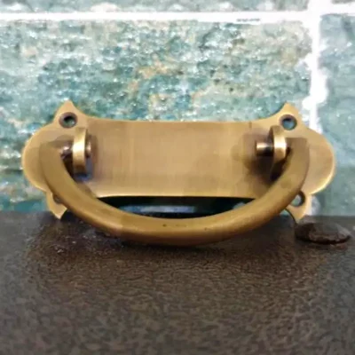 มือดึงบานตู้ทองเหลืองแบบมีห่วง