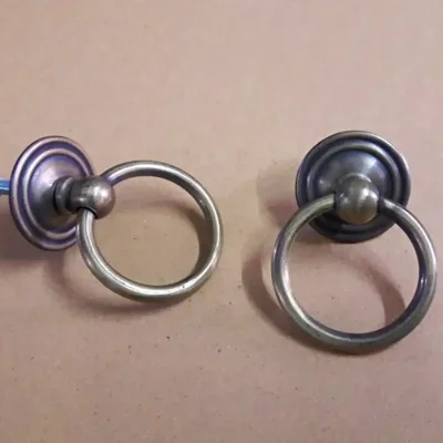 มือดึงบานตู้ทองเหลืองแบบมีห่วง