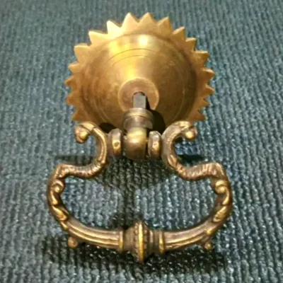 มือดึงบานตู้ทองเหลืองแบบมีห่วง