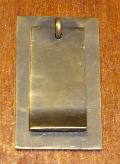 มือดึงบานตู้ทองเหลืองแบบห้อย