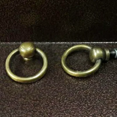 มือดึงบานตู้ทองเหลืองแบบมีห่วง