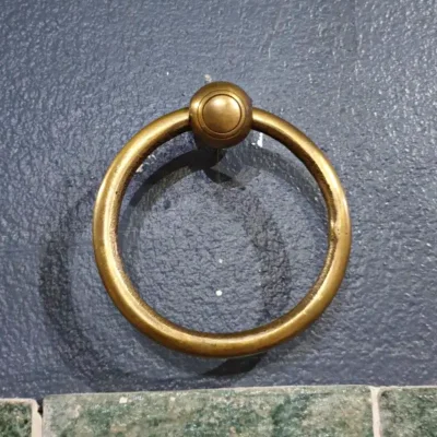 มือดึงบานตู้ทองเหลืองแบบมีห่วง