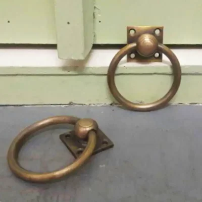 มือดึงบานตู้ทองเหลืองแบบมีห่วง