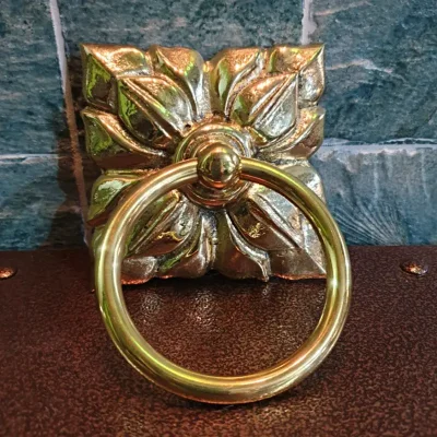 มือดึงบานตู้ทองเหลืองแบบมีห่วง