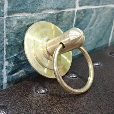 มือดึงบานตู้ทองเหลืองแบบมีห่วง