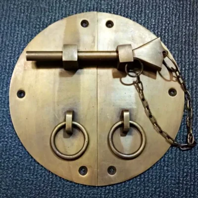 กลอนล็อกทองเหลืองโบราณ