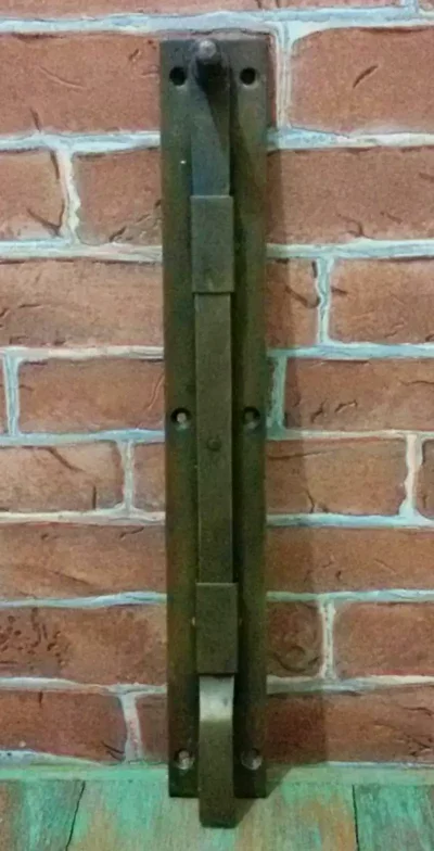 กลอนล็อกทองเหลืองโบราณ