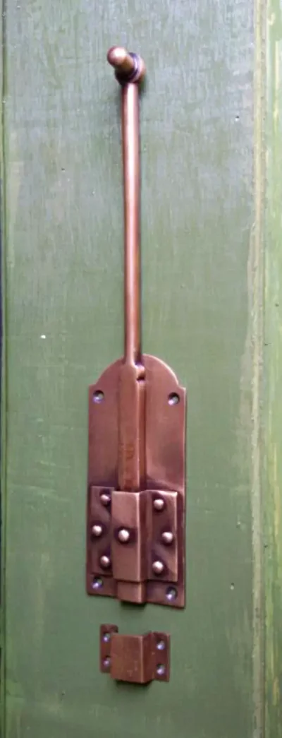 กลอนล็อกทองเหลืองโบราณ