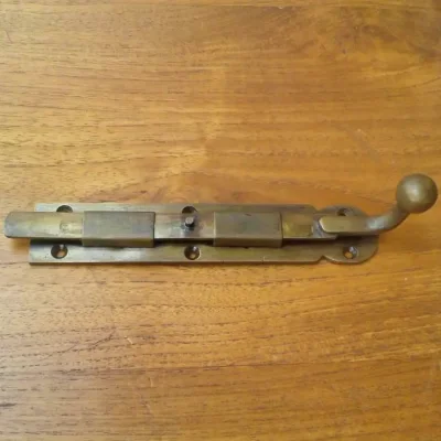 กลอนล็อกทองเหลืองโบราณ