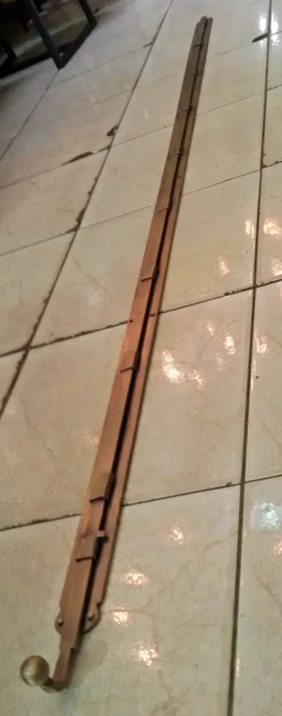 กลอนยาวล็อกทองเหลืองโบราณ