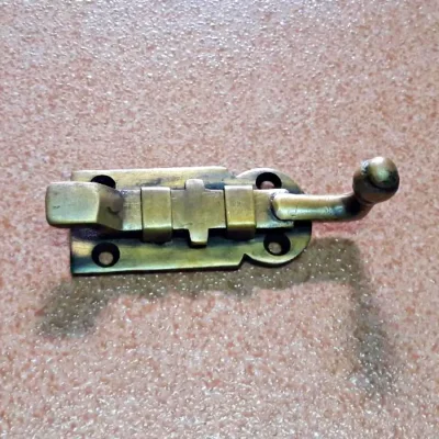 กลอนล็อกทองเหลืองโบราณ