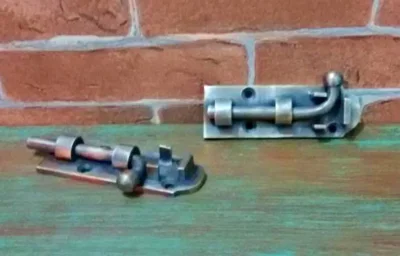 กลอนล็อกทองเหลืองโบราณ