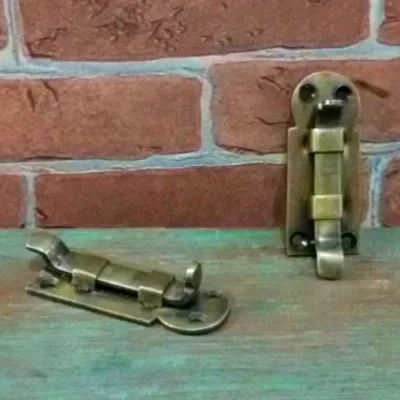 กลอนล็อกทองเหลืองโบราณ